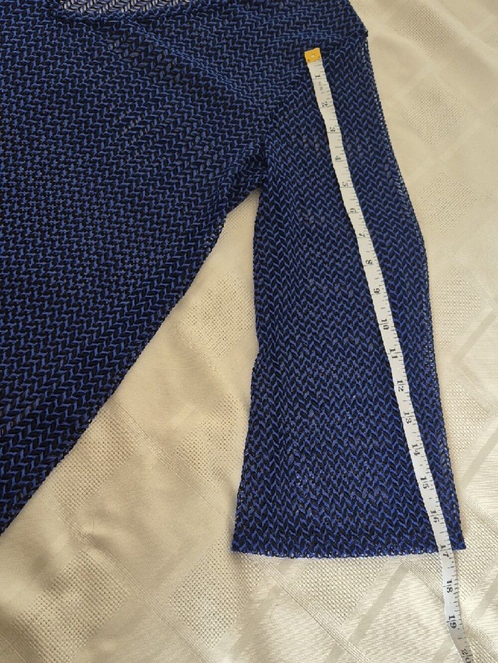 Jordan Taylor Navy Sheer V-Neck Swim Coverup - Picture 7 of 16